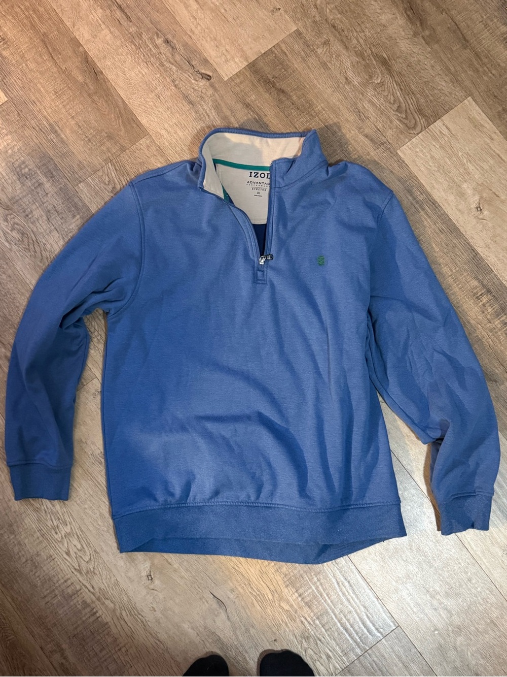 Izod Men’s Light Blue Half-Zip Pullover Sweater Size XLarge